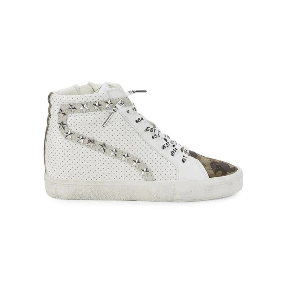 NEW Vintage Havana Womens Shiloh White High-Top Sneakers SIZE 6/100%AUTHENTIC